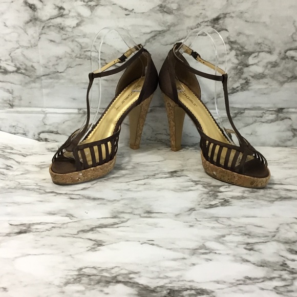 BCBGirls Ankle Strappy Heels Sandals Open Toe - Picture 9 of 12